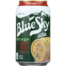 Load image into Gallery viewer, BLUE SKY: Zero Sugar Soda Root Beer 6-12oz, 72 oz