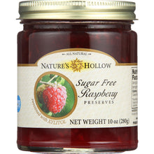 Load image into Gallery viewer, NATURE'S HOLLOW: Sugar Free Raspberry Preserves, 10 oz