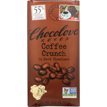 Load image into Gallery viewer, CHOCOLOVE: Dark Chocolate Bar Coffee Crunch, 3.2 oz