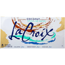 Load image into Gallery viewer, LA CROIX: Coconut Sparkling Water 8 Pack 96 Oz