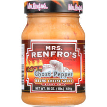 Load image into Gallery viewer, MRS. RENFRO'S GOURMET: Ghost Pepper Nacho Cheese Sauce Scary Hot, 16 oz