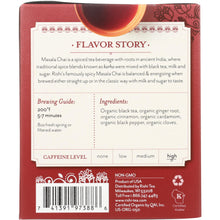 Load image into Gallery viewer, RISHI TEA: Masala Chai Tea 15 Tea Bags, 52.5 gm