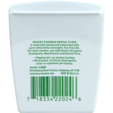 Load image into Gallery viewer, DESERT ESSENCE: Dental Floss Tea Tree Oil, 50 Yards