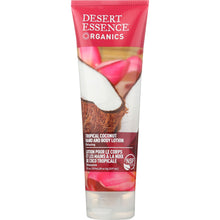 Load image into Gallery viewer, DESERT ESSENCE: Organics Hand and Body Lotion Tropical Coconut, 8 oz