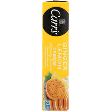 Load image into Gallery viewer, CARRS: Ginger Lemon Cremes Cookies, 7.05 oz