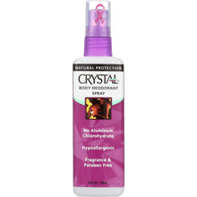 Load image into Gallery viewer, CRYSTAL BODY DEODORANT: Spray Hypoallergenic Fragrance and Paraben Free, 4 oz