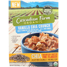 Load image into Gallery viewer, CASCADIAN FARM: Vanilla Chia Crunch Cereal, 12.5 oz