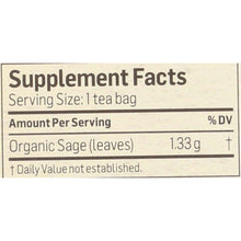 Load image into Gallery viewer, ALVITA: Teas Organic Sage Caffeine Free 24 Tea Bags, 1.13 oz