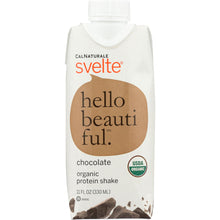 Load image into Gallery viewer, CALNATURALE: Svelte Organic Protein Shake Chocolate, 11 oz