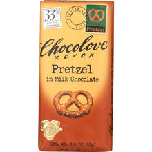 Load image into Gallery viewer, CHOCOLOVE: Pretzel In Milk Chocolate Bar, 2.9 oz