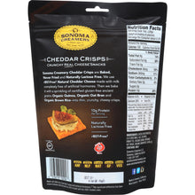 Load image into Gallery viewer, SONOMA CREAMERY: Cheddar Crisps, 2.25 oz
