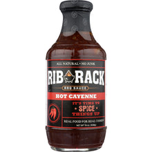 Load image into Gallery viewer, RIB RACK: Hot Cayenne BBQ Sauce, 19 oz