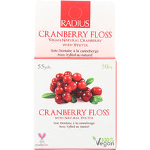 Load image into Gallery viewer, RADIUS: Vegan Xylitol Cranberry Floss, 55 Yards
