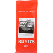 Load image into Gallery viewer, BOYDS: Good Morning Ground Coffee, 12 oz