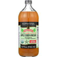 Load image into Gallery viewer, INTERNATIONAL COLLECTION: Organic Apple Cider Vinegar Mother, 32 fl oz