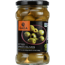 Load image into Gallery viewer, GAEA: Organic Pitted Green Olives, 4.9 Oz