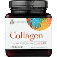 Load image into Gallery viewer, YOUTHEORY: Collagen Type 1 &amp; 3, 120 Tablets