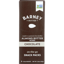 Load image into Gallery viewer, BARNEY BUTTER: Almond Butter Blend Chocolate 6x0.6 oz Packets, 3.6 oz