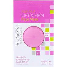 Load image into Gallery viewer, ANDALOU NATURALS: Instant Lift &amp; Firm Face Mask Marula Oil &amp; Purple Clay, 0.28 oz