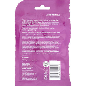 ALBA BOTANICA: Anti-Wrinkle Camu Camu Fast Fix Sheet Mask, 1 ea