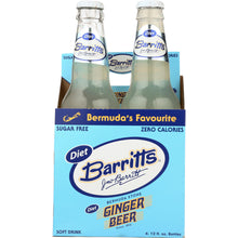 Load image into Gallery viewer, BARRITT'S: Diet Ginger Beer 4x12 Oz Bottle, 48 oz