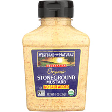 Load image into Gallery viewer, WESTBRAE: Natural Stoneground Mustard No Salt Added, 8 oz