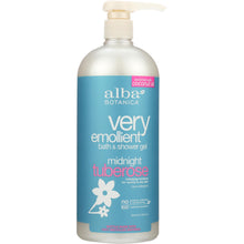 Load image into Gallery viewer, ALBA BOTANICA: Natural Very Emollient Bath &amp; Shower Gel Midnight Tuberose, 32 oz