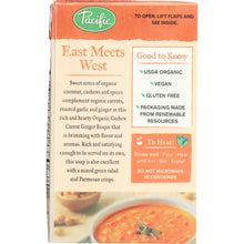 Load image into Gallery viewer, PACIFIC FOODS: Soup Cashew Carrot Ginger Bisque, 17.6 oz