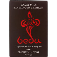 Load image into Gallery viewer, BEDU: Camel Milk Sandalwood and Saffron Soar Bar, 4 oz