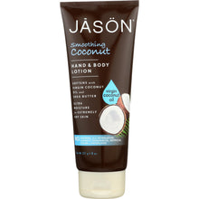 Load image into Gallery viewer, JASON: Hand &amp; Body Lotion Smoothing Coconut, 8 oz