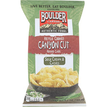 Load image into Gallery viewer, BOULDER CANYON: Chips Kettle Cooked Sour Cream &amp; Chives, 6.5 oz