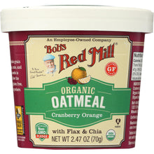 Load image into Gallery viewer, BOBS RED MILL: Organic Oatmeal Cup Cranberry Orange, 2.47 oz