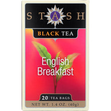 Load image into Gallery viewer, STASH TEA: Premium Black Tea English Breakfast 20 Tea Bags, 1.4 oz