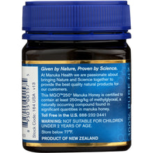 Load image into Gallery viewer, MANUKA HEALTH: Honey MGO 250 Manuka, 8.8 oz