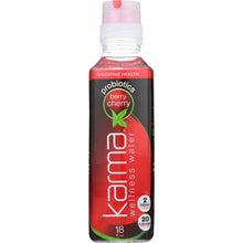 Load image into Gallery viewer, KARMA WELLNESS WATER: Probiotic Berry Cherry Beverage, 18 oz