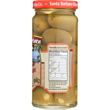 Load image into Gallery viewer, SANTA BARBARA: Olive Bleu Cheese Stuffed Olives, 5 oz