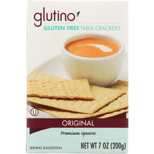 Load image into Gallery viewer, GLUTINO: Table Crackers Gluten Free, 7 oz