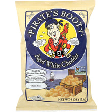Load image into Gallery viewer, PIRATE'S BOOTY: Baked Rice and Corn Puffs Aged White Cheddar, 4 oz