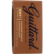 Load image into Gallery viewer, GUITTARD: Unsweetened Chocolate Gourmet Baking Bars, 6 oz