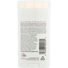 Load image into Gallery viewer, EARTH SCIENCE: Deodorant Tea Tree Lavender, 2.45 oz