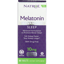 Load image into Gallery viewer, NATROL: Advanced Sleep Melatonin 10 mg, 60 Tablets