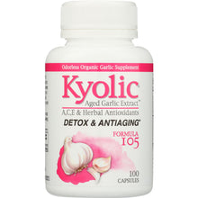 Load image into Gallery viewer, KYOLIC: Aged Garlic Extract Detox and Anti-Aging Formula 105, 100 Capsules
