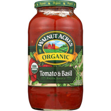 Load image into Gallery viewer, WALNUT ACRES: Organic Pasta Sauce Tomato and Basil, 25.5 oz