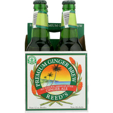 Load image into Gallery viewer, REED'S INC: Premium Ginger Brew Pack of 4 (12 oz each), 48 oz