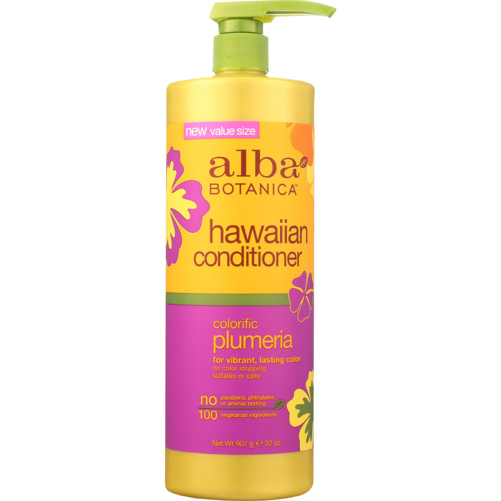 ALBA BOTANICA: Conditioner Colorific Plumeria, 32 oz