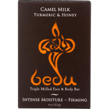 Load image into Gallery viewer, BEDU: Turmeric and Honey Camel Milk Soap Bar, 4 oz