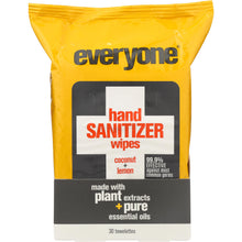 Load image into Gallery viewer, EVERYONE: Coconut Lemon Hand Sanitizer Wipes, 30 count