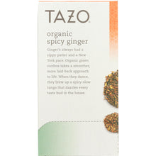 Load image into Gallery viewer, TAZO: Tea Ginger Spicy Organic, 1.3 oz