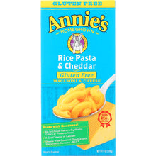 Load image into Gallery viewer, ANNIE'S HOMEGROWN: Gluten Free Rice Pasta and Cheddar Mac and Cheese, 6 oz