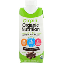 Load image into Gallery viewer, ORGAIN: Organic Nutrition Shake Creamy Chocolate, 11 oz